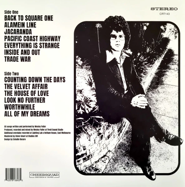 WESLEY FULLER, All Fuller No Filler (Cheersquad Records & Tapes; CRT143, Australia 2024, Insert, Black Vinyl) LP EX/VG+ - Image 2