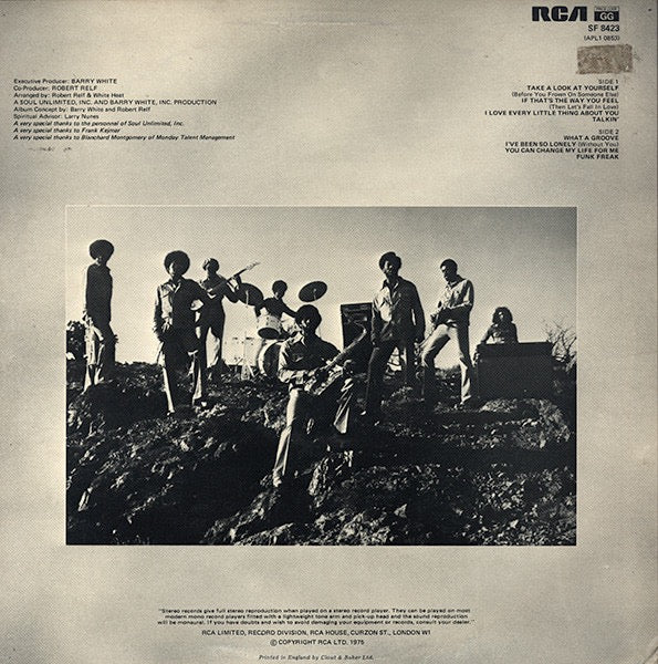 WHITE HEAT, White Heat (RCA; SF 8423, UK 1975) LP VG/G+ - Image 2