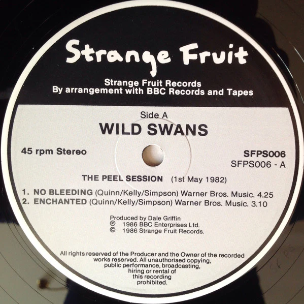 WILD SWANS, The Peel Sessions (Strange Fruit; SFPS 006, UK 1986, Picture Sleeve) 12" VG/G+ - Image 3