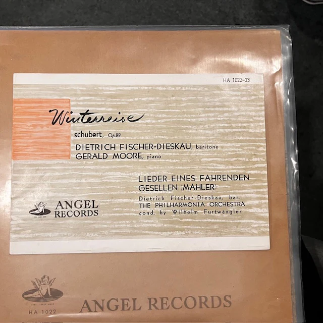 WILHELM FURTWANGLER, PHILHARMONIA ORCHESTRA, GERALD MOORE, Schubert: Winterreise, Mahler: Lieder Eines Fahrenden Gesellen (Angel Records; HA 1022-23, Japan , Box Set, Booklet), SALE - Up to 2xLP VG+/VG+ - Image 2