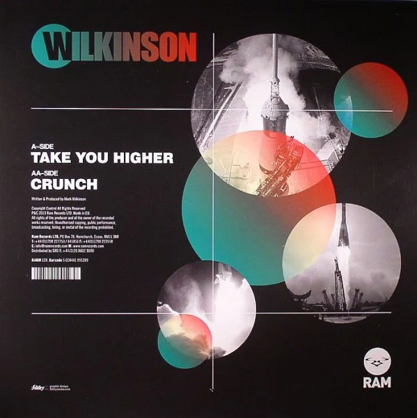 WILKINSON, Take You Higher / Crunch (RAM Records; RAMM128, UK 2013) 12" VG/G+ - Image 2