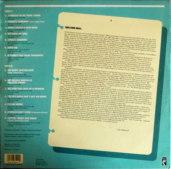 WILLIAM BELL, The Best Of William Bell (Stax; MPS-8541, US 1988), SALE - Up to 50% Off the Original Price  LP VG/VG+ - Image 2