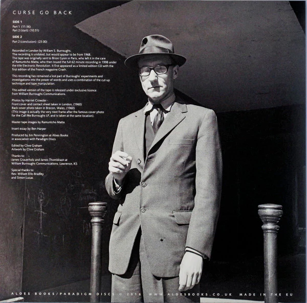 WILLIAM S BURROUGHS, Curse Go Back (Paradigm; PD31, UK 2016, Numbered Insert, First Edition) LP VG+/EX - Image 2