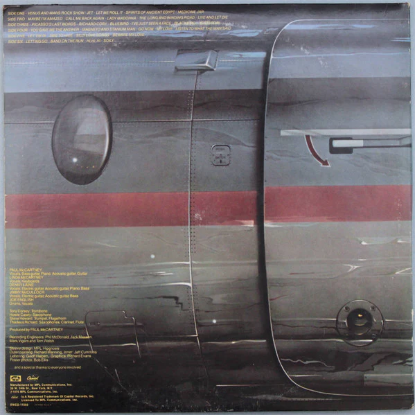WINGS, Wings Over America (Capitol Records; SWCO 11593, US 1976, Gatefold, 3 Inners, Poster, 5 Lights on Sleeve, Winchester Pressing, Mix of KP and WLY) LP VG+/VG+ - Image 2