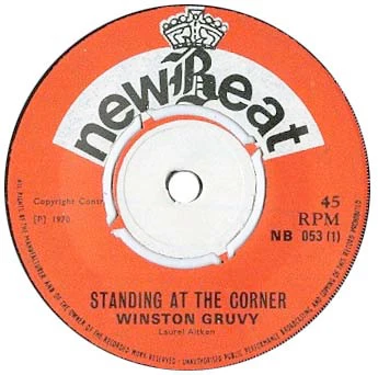 WINSTON GROOVY, Standing At The Corner / You Send Me (New Beat Records; NB 053, UK 1970, 4-Prong Centre), SALE - Up to 50% Off the Original Price  7" /VG