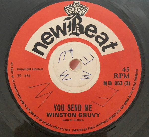 WINSTON GROOVY, Standing At The Corner / You Send Me (newBeat; NB 053, UK 1970, Solid Centre) 7" /VG - Image 2