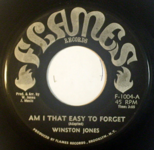 WINSTON JONES, Am I That Easy To Forget / Looking For A Home (Flames Records; F-1004, US 1980s), SALE - Up to 50% Off the Original Price  7" /VG