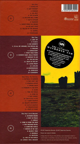 WISHBONE ASH, Distillation (Repertoire Records; REP 4649 CX, Germany 1997, Book Sleeve, Booklet) 4xCD VG+/VG+ - Image 2