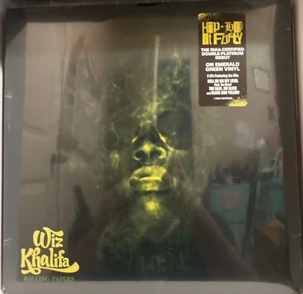 WIZ KHALIFA, Rolling Papers (Atlantic; 75260/603497831630, US 2023 Reissue, Insert, Emerald Green) 2xLP VG+/VG