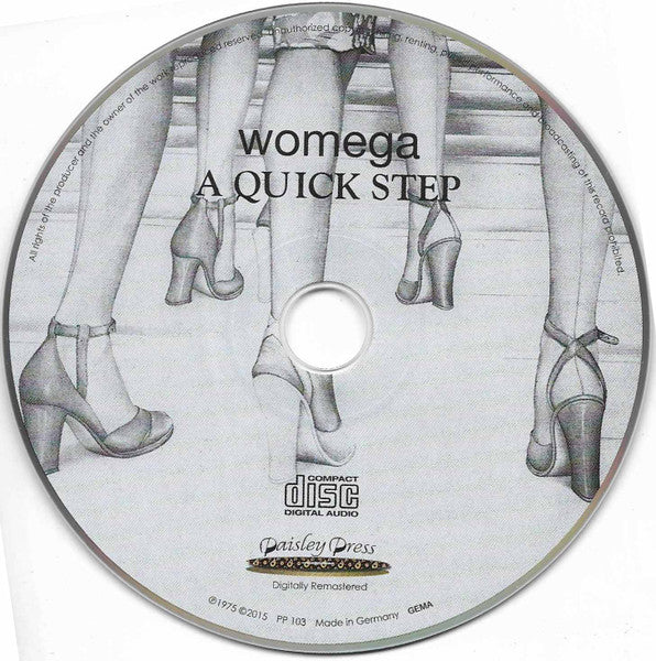 WOMEGA, A Quick Step (Paisley Press; PP 103, Germany 2015, Jewel Case, Booklet) CD VG+/VG+ - Image 3