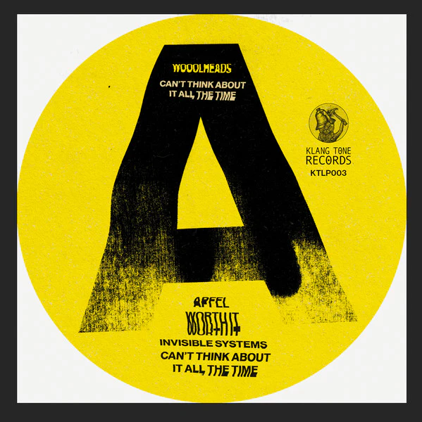 WOOOLHEADS, Can't think about it all the time (Klang Tone; KTLP003, UK 2025) LP VG+/VG+ - Image 3