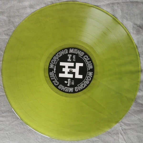 WORKING MEN'S CLUB, Working Men's Club (Heavenly; HVNLP179C, Europe 2020, Inner & Insert, Neon Yellow Vinyl) LP VG+/VG+ - Image 3
