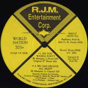 WORLD NATION, Do You Wanna Party (R.J.M. Entertainment Corp.; RJM 703, US 1992) 12" /VG+