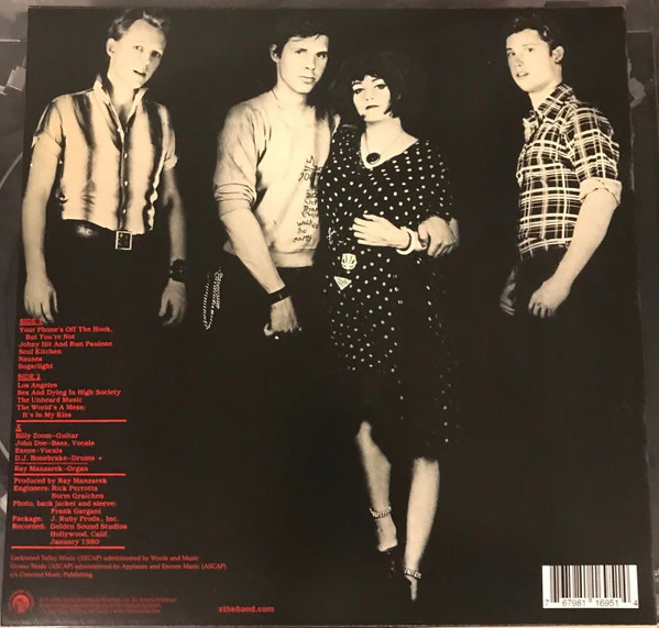 X, Los Angeles (Fat Possum Records; FP-1695-1, US 2019 Reissue, Inner) LP NEW/NEW - Image 2