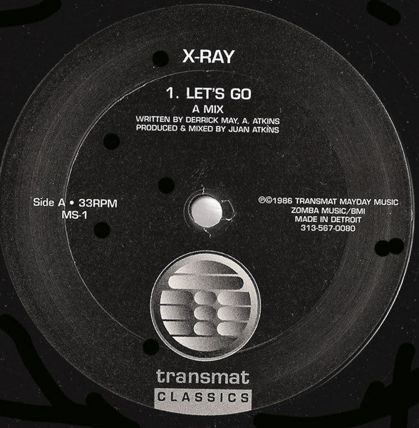 X-RAY, Let's Go (Transmat; MS-1, US Reissue, Plain Sleeve) 12" /VG