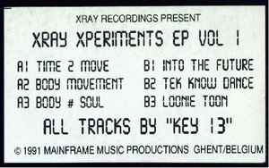 XRAY XPERIMENTS, Xray Xperiments Vol. 1 (Xray Recordings ; XRAY 001, UK 1991, Stickered Plain Sleeve) 12" VG/VG