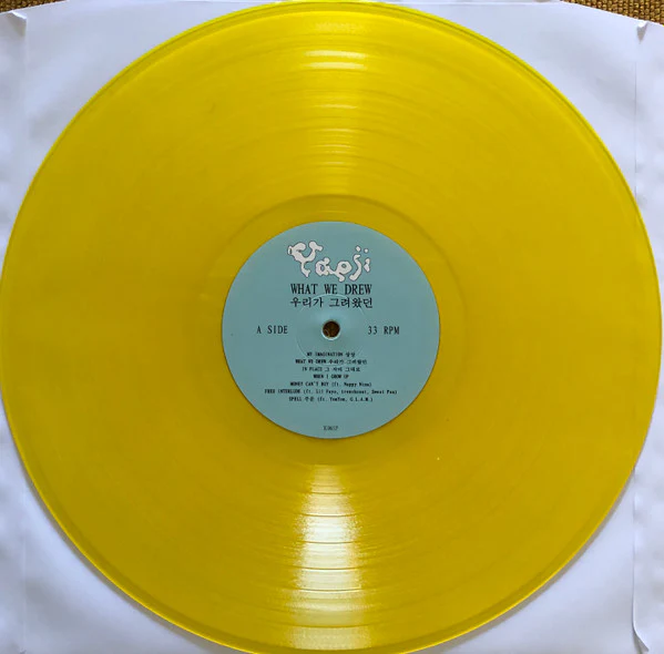 YAEJI, What We Drew (XL Recordings; XL1061LP, 2020, Insert, Limited Edition, Yellow Translucent) LP VG+/VG+ - Image 3