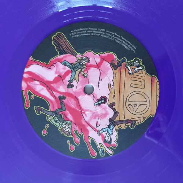 YARD ACT VS. MAD PROFESSOR, The Overdub (ZEN F.C. ; ZENFC017LP, UK 2022, Sticker, Purple Vinyl) LP EX/EX - Image 3