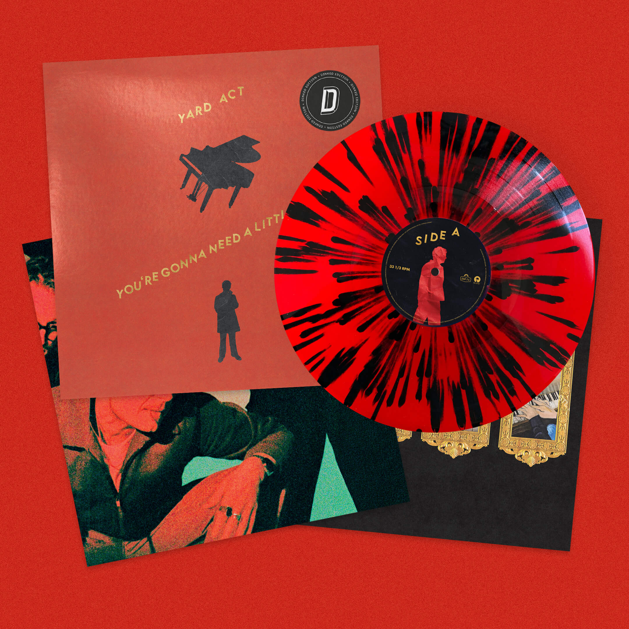 YARD ACT, You're Gonna Need A Little Music (Island; 5759056, UK 2026, Red with black splatter vinyl, Alternative sleeve artwork, Machine-numbered edition, Limited pressing of 1,500, EXCLUSIVE LP NEW/NEW - PRE-ORDER