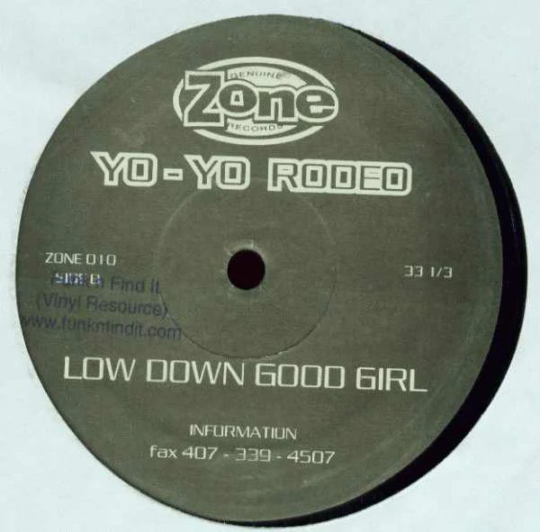 YO-YO RODEO, The Disco Call / Low Down Good Girl (Zone Records; ZONE 010, US 1995, Plain Sleeve) 12" /VG - Image 2