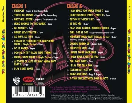 ZAPP & ROGER, The Anthology (We Can Make You Dance) (Rhino; 8122 78344 2, Europe 2002) 2xCD EX/EX - Image 2